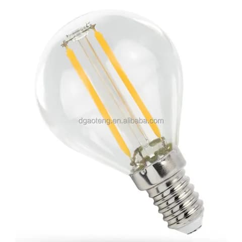 4W G45 E26 LED Bulb 5 Colors Vintage Teardrop Clear Glass 2700K Warm White Decorative Lighting for Commercial & Home