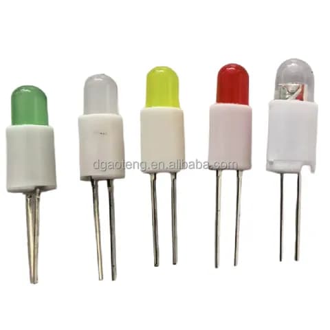 AD/DC Non-polarized LED Bi-pin T1-3/4 Bulb Red Yellow Blue Green White Voltage on Request DC3V-AC240V