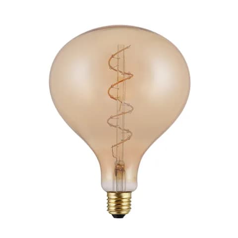 Amber Glass A160 Edison Flexible E27 Dimmable Decorative Soft LED Filament Bulb