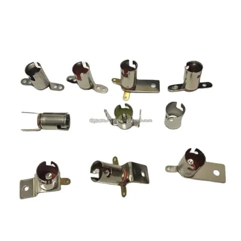 Ba9s 958 Pin Lamp Socket with Mounting Bracket for School Physical Circuit test Accessories