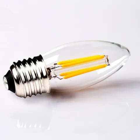C35 C32 Candle Light Bulb LED Filament 220V 4WE27 Base Holiday Decorative Candle Holder Light Bulb