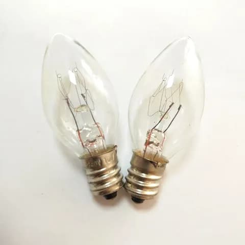 C7 E12 Candle Bulb 120V7W Night Light Candle Holder Replacement Bulb