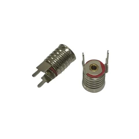 E10 Lamp Base Holder Light Bulb Socket Screw Straight PCB Lamp Holder Copper Shrapnel Electrical Test Accessories.