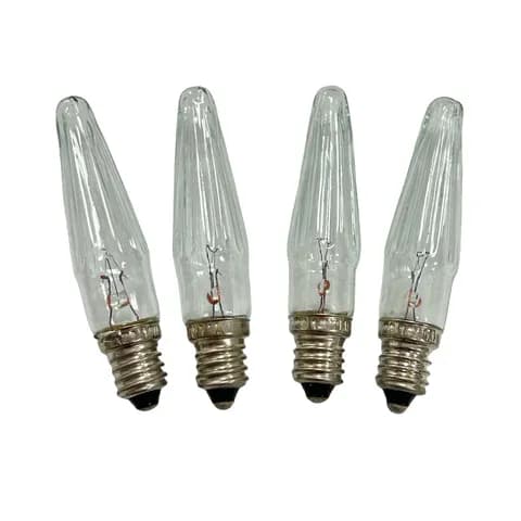 E10 C6 Bridge Light Bulb 34V 0.2W Christmas Tree Decor Light Bulb Colored LED Outdoor Waterproof String Light Replacement Light