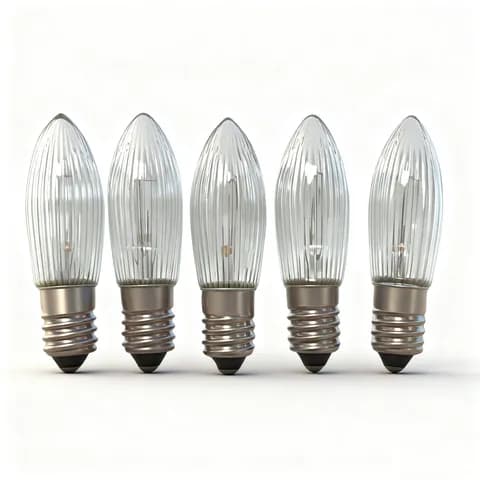 E10 C6 Bridge Bulb Candle Riffelkerze 8V3W, 12V3W, 23V3W, 34V 3WChristmas Candle Arch Replacement Light