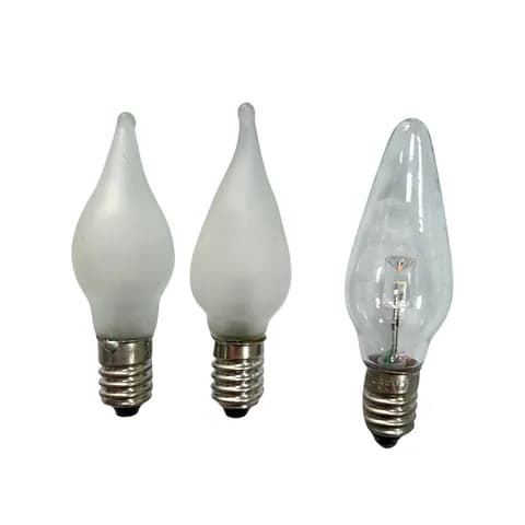 E10 C6 Candle Bridge LED Filament Bulb 8-55V 0.2W - Replacement Bulb for Christmas Candle Bridges