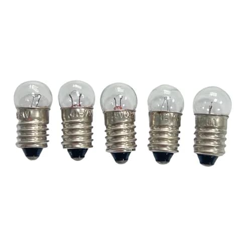 E10 Mini Indicator Bulb 1.5V,2.5V,3.5V ,4.5V,6V,12V Physical Electrical Experiment Screw Base