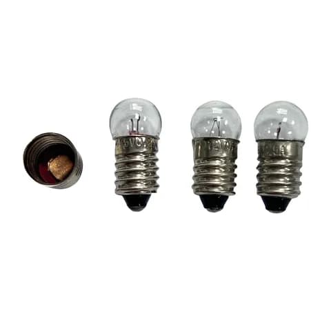 E10 Mini Indicator Bulb 1.5V,2.5V,3.5V ,4.5V,6V,12V3W Physical Electrical Experiment Flashlight Bulb