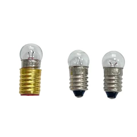 E10 Mini Indicator Bulb 1.5V,2.5V,3.5V ,4.5V,6V,12V3W for Science Experiments and Educational Purposes