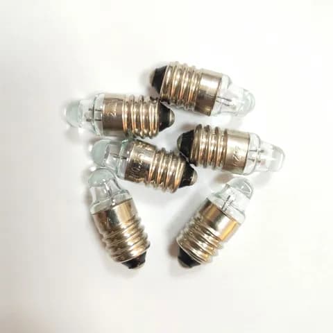 E10 Spiral Base Spotlight Bulb 2.2V0.25A/2.5V0.3A Medical Flashlight Bulb Mini Torch Light