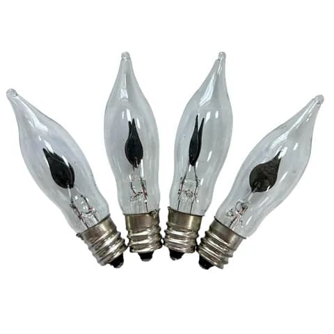 E12 C7 C18 Flicker Flame Bulb 230V 1.5W Halloween Candlestick Bulb Suitable for Outdoor Light Strings with Flickering Effects