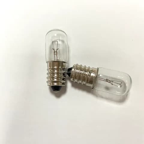 E12 E14 Screw Base T16X45MM 54MM Tubular Incandescent Bulb 24V5W, 48V5W, 60V10W Equipment Indicator Bulb