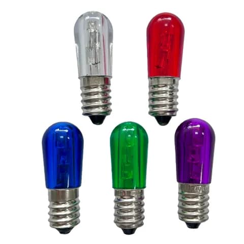 E14 B19 PVC Papaya Colored LED DC14V 0.3W 3LED Outdoor Advertising String Lights Waterproof Light Bulb IP65 Christmas Light Bulb