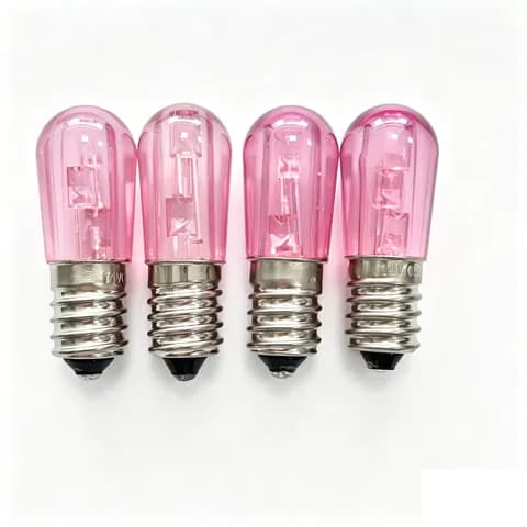 E14 DC14V 0.2W B19 Papaya-shaped PVC LED Bulb, Outdoor Advertising Waterproof Bulb, 3LED Christmas Colored Decorative Bulb
