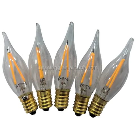 E14/E10/E10S Base LED Filaments Beam Angle 360 C22 LED Lamp Dimmable 2.5 w 22 X 88mm LED Bulb