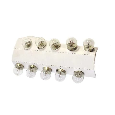 G11 Mini Indicator Light Bulb 2.5V0.3A / 4.8V0.3A / 6.5V0.15A E10 Base Flashlight Replacement Bulb