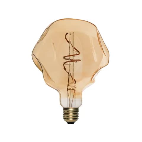 G125 G95 4-6 Watt 400 Lumens 2200k Warm Yellow LED Edison Bulb Dimmable E26 Bulbs Pendant Lighting with Large Amber Glass