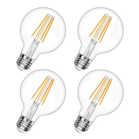 G45 E26 Edison Retro Light Bulb 4W Dimmable 40W Equivalent 120V Bulb for Interior Decoration