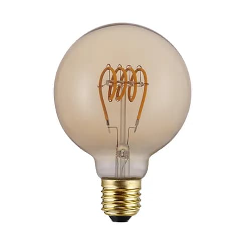 G95 E27 Edison Retro Light Bulb 220-240V 3W 2700K Warm White Indoor Lighting Bulb