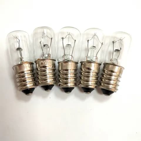 Hot Sale E14 Tubular Incandescent Bulb 12V15W, 30V10W Equipment Indicator Bulb Salt Lamp Bulb