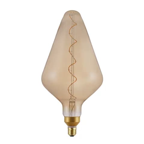 New Design Flexible Oversized Globe Amber Glass PG200 Led Filament Bulb for Home Decoration