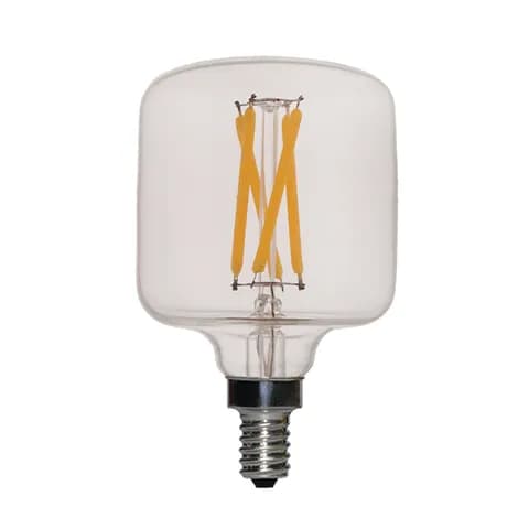 Retro Vintage Style Glass Tube Light Bulb E27 T50 Decorative Vintage Led Spiral/curved/flexible/twisted Filament Bulb