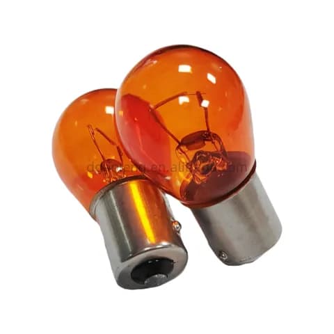S25 signal Indicator Bulb, BA15S Base, 12VP2 1/5W Incandescent Bulb