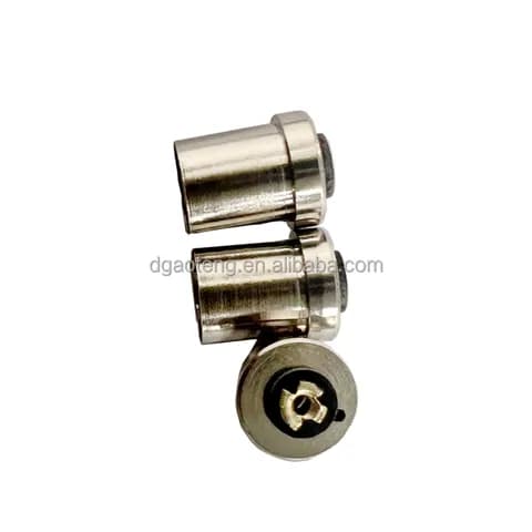 T1-3/4 Midget Flange Base S6S Lamp Holder for Equipment Accessories, Copper Plated with Nickel.