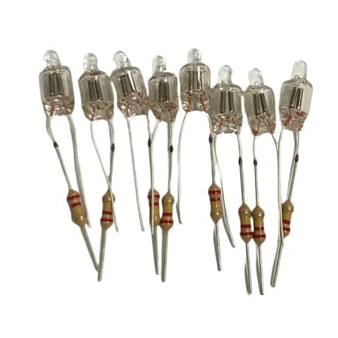 T1 3/4 NE-2H 100V-220V w Resistor Red and Orange Wall Switch Neon Indicating Bulb