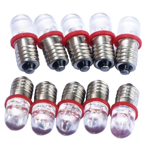 T10 LED Spotlight Bulb DC6V, 12V, 24V, BA9S/E10 Base Tungsten Lamp signal Light