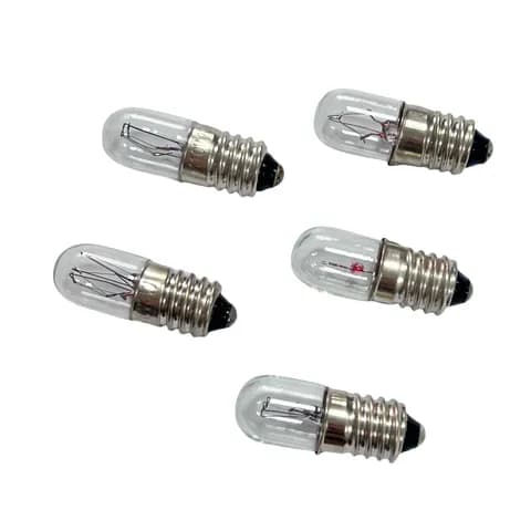 T10X28 Tubular Bulb, E10 Spiral Base, 12V 3W/24V 3W, 24V 2W, Electrical Equipment Indicator Bulb, Marine Signal Bulb
