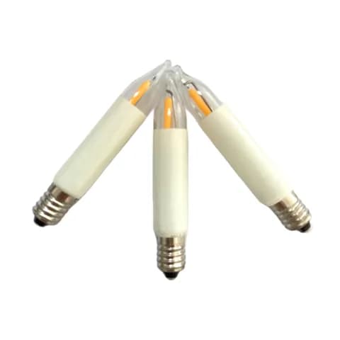 T11 T15 T20 E10 LED Filament Small Shaft Candle 8-55V 0.2W Christmas Bridge Spare Bulb
