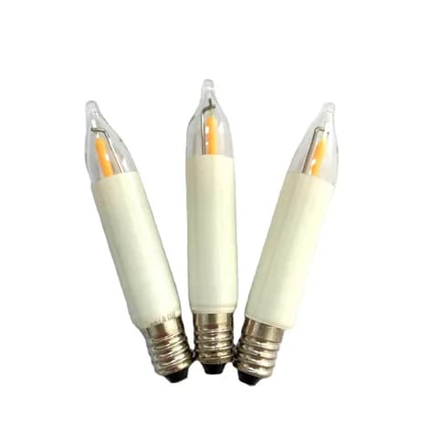T11e10 Base LED Vertical Filament 16V AC 0.5W Warm White Candle Bridge Decorative Bulb