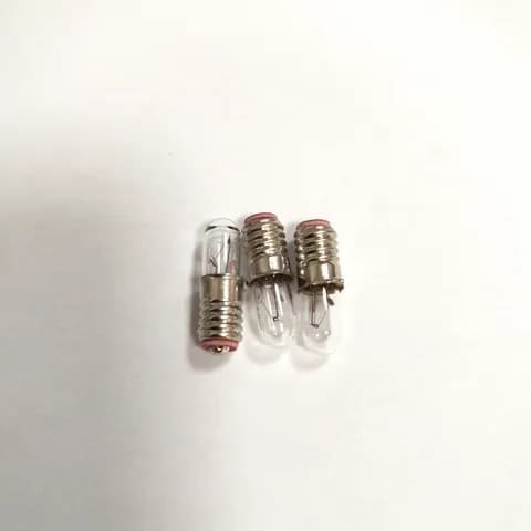 T1/2 E5 Mini Indicator Bulb 12V80mA Warm White Light E5.5 Base