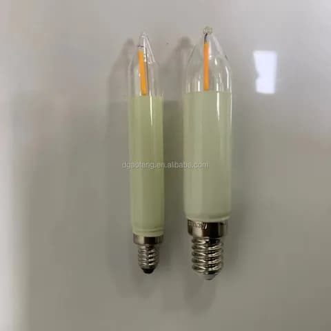 T15 T20 LED Filament Kleinschaftkerze E10 Fuer Schwibbogen Lichterkette 8-55V0.2W