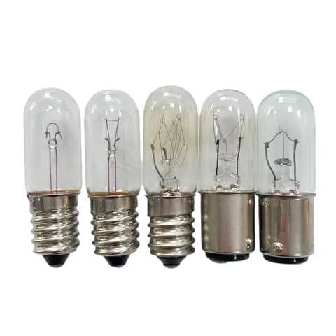 T16X54 E14 Tubular Miniature Incandescent Bulb 60V 5W, 60V 10W Electrical Equipment Indicator Bulb