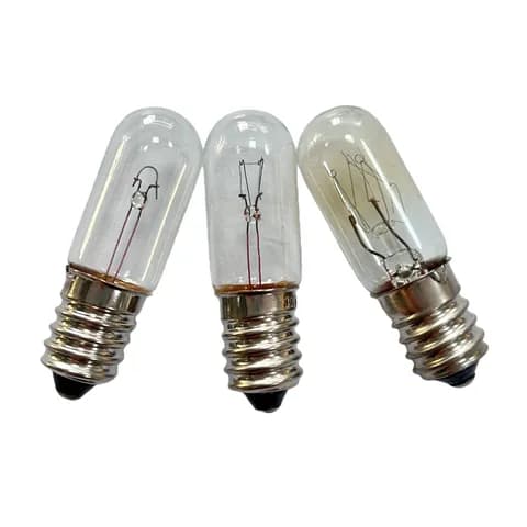 T16X54mm E14 Base 230V 6-10W Tubular Incandescent Bulb Equipment Indicator Light