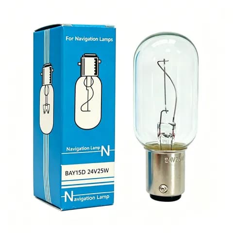 T25 BAY15D Navigation Light 24V 25W 40W Clip-on Replacement Marine Incandescent Bulb