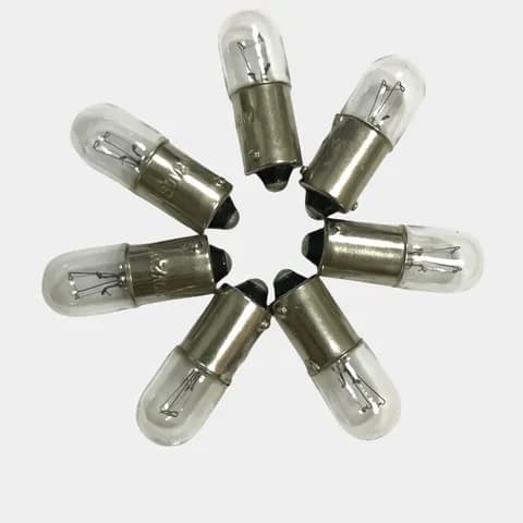 T3.25 BA9S Bayonet Miniature Incandescent Bulb #44 6.3V 0.25A Equipment signal Indicator Bulb