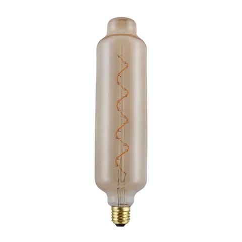 LED TT75 Straight Tube Tan Electroplated Special-shaped Bubble Vintage Edison LED Filament Lamp KH-TT75