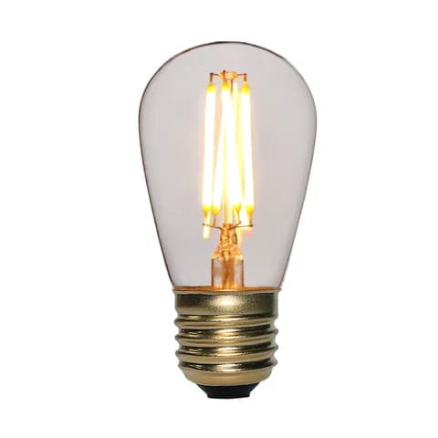 Wholesale ST64 1800k Glass Cover Curved Filament Led Lamp, High Quality Edison Light Bulb