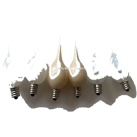 E12 E14 C7 Silicone Candle Light Bulb 120V 7W Candle Holder Night Light Decorative Bulb for Holiday Decoration