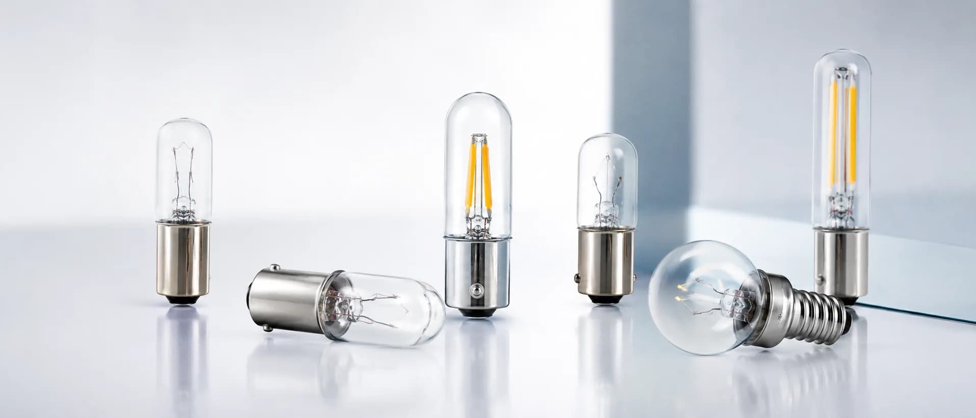 Precision specialty bulbs arranged for buyer review